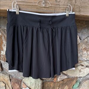 All in Motion Black Skirt with Shorts & White Trim Size Medium